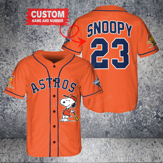 Houston Astros PS x Houston Astros Baseball Jersey O