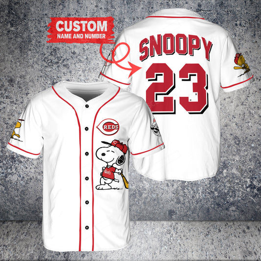 Cincinnati Reds PS x Cincinnati Reds Baseball Jersey Wh