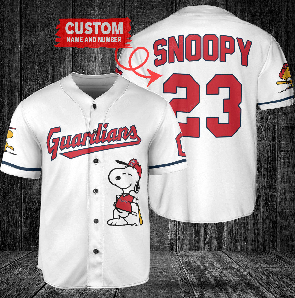 Cleveland Guardians PS x Cleveland Guardians Baseball Jersey W