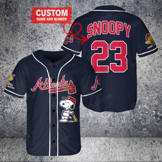 Atlanta Braves PS x Atlanta Braves Baseball Jersey Navy