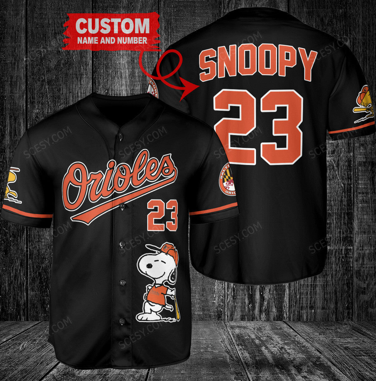 Baltimore Orioles PS x Baltimore Orioles Baseball Jersey BL
