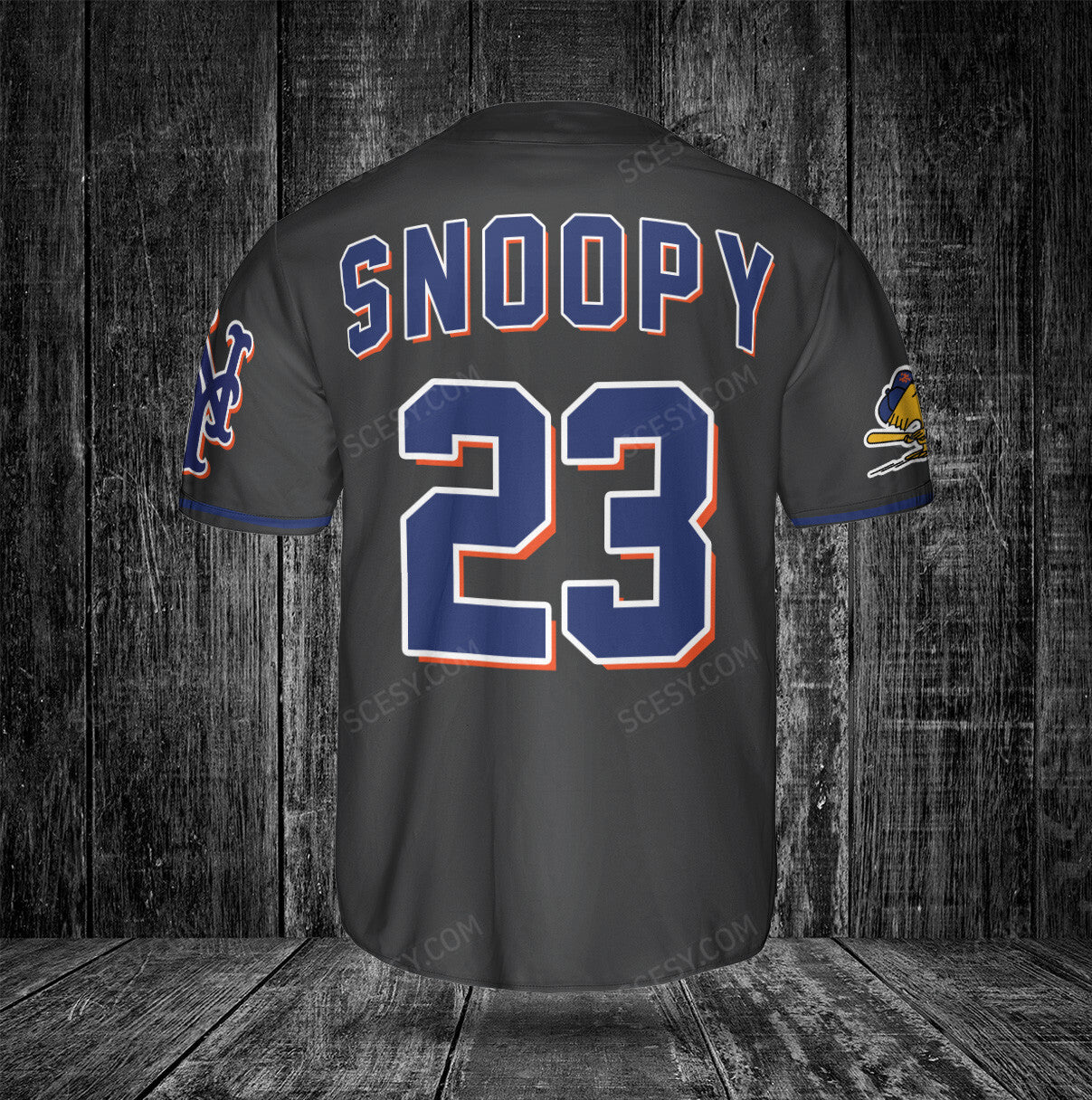 New York Mets PS Baseball Jersey Black