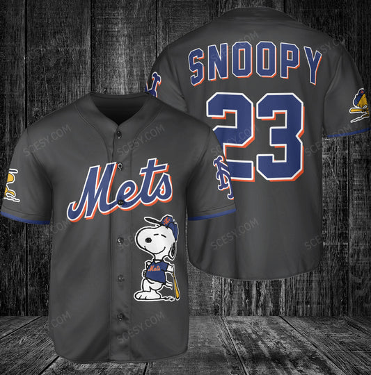 New York Mets PS Baseball Jersey Black