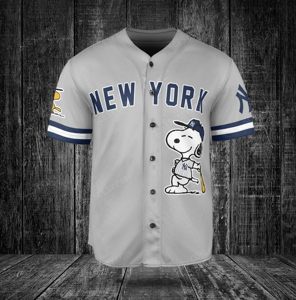 New York Yankees PS Baseball Jersey Gray