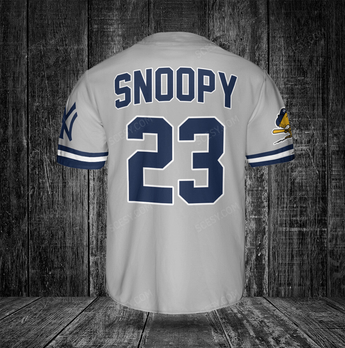 New York Yankees PS Baseball Jersey Gray