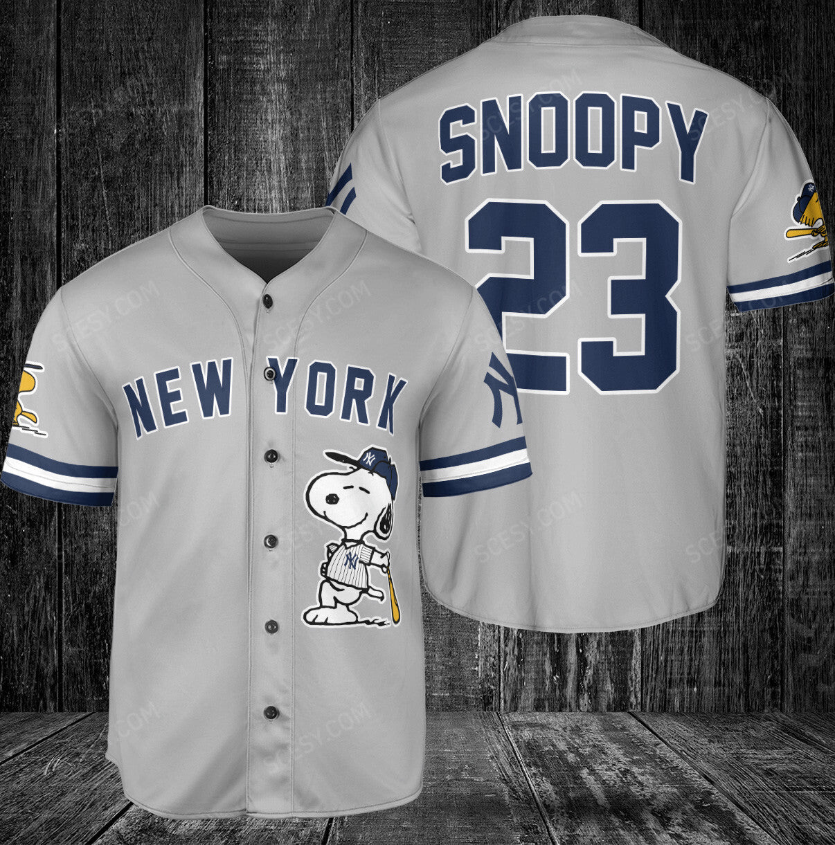 New York Yankees PS Baseball Jersey Gray
