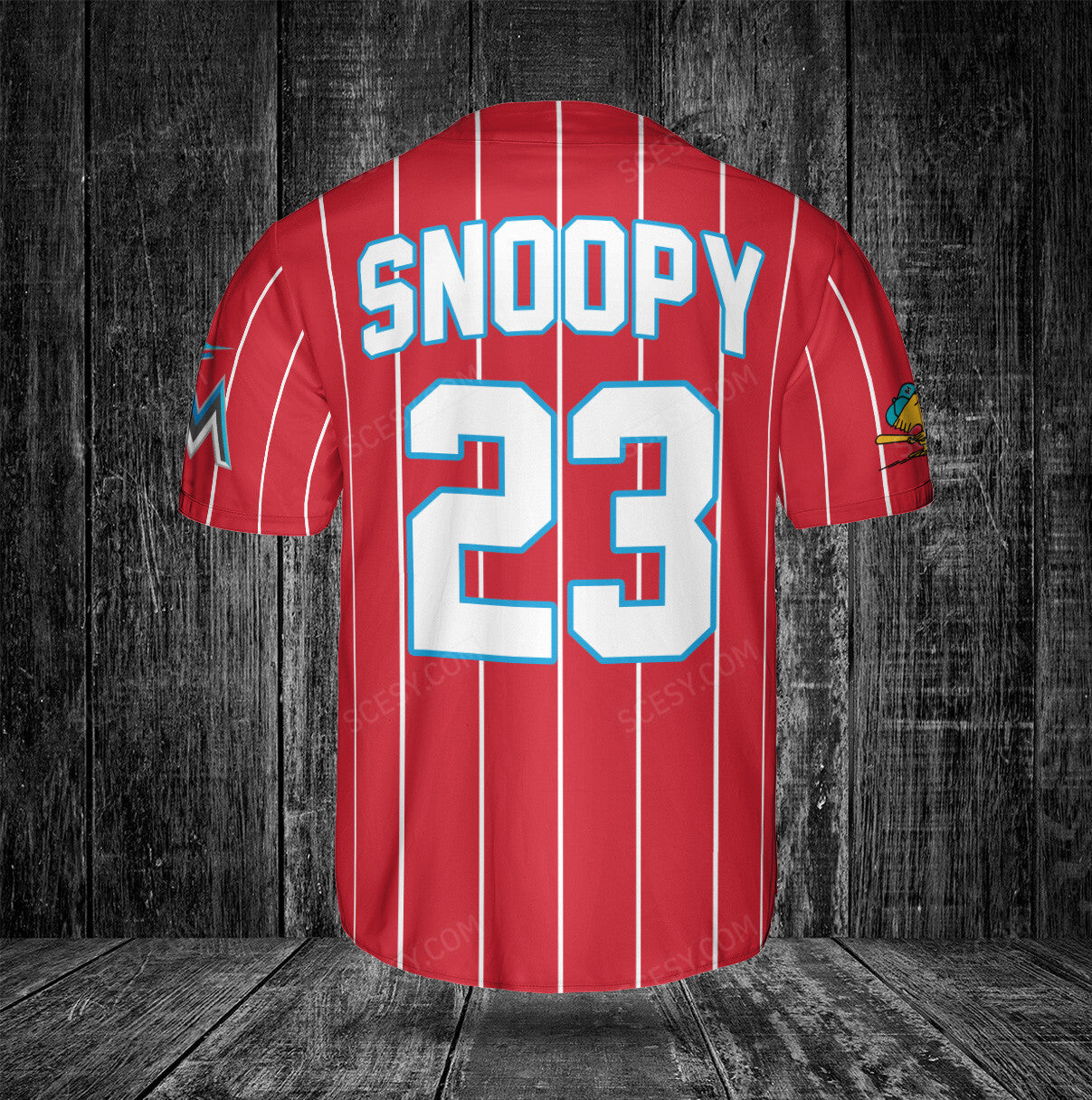 Miami Marlins PS Baseball Jersey Red
