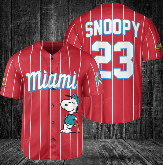 Miami Marlins PS Baseball Jersey Red