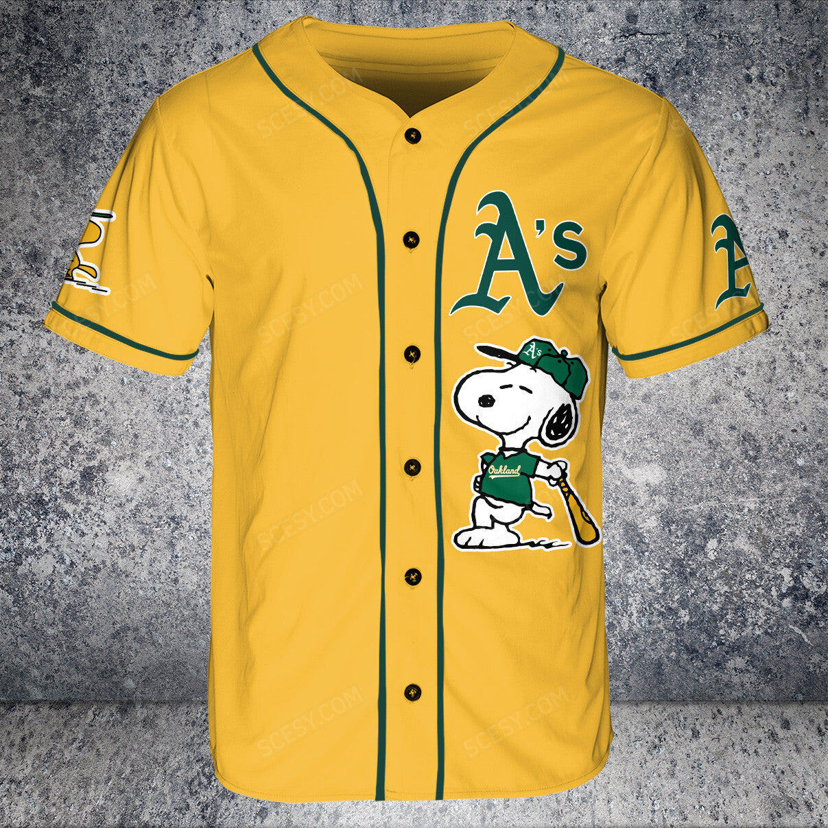 Oakland Athletics PS Baseball Jersey Gold