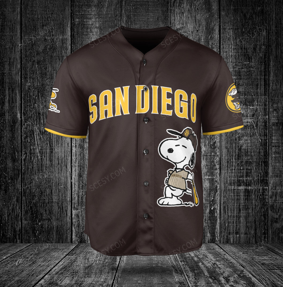 San Diego Padres PS Baseball Jersey Brown