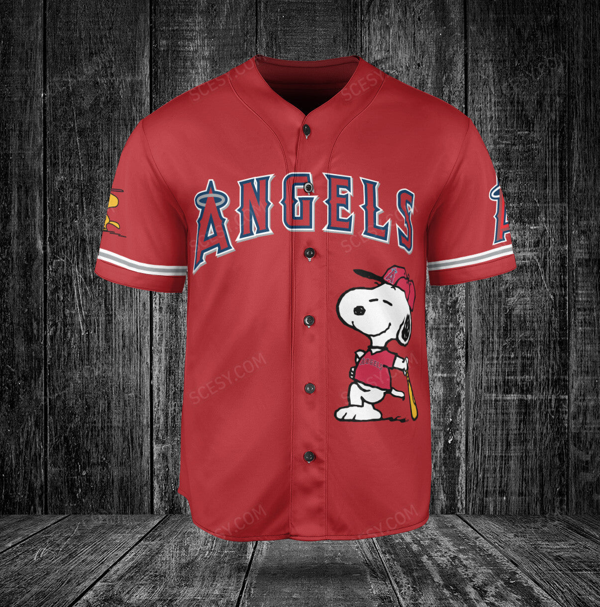 Los Angeles Angels PS Baseball Jersey Red