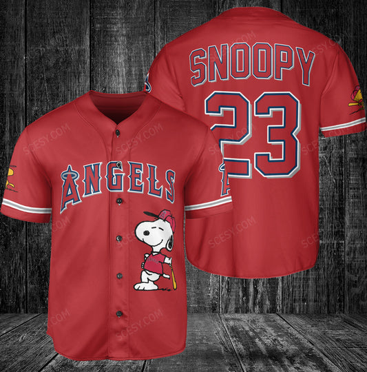 Los Angeles Angels PS Baseball Jersey Red