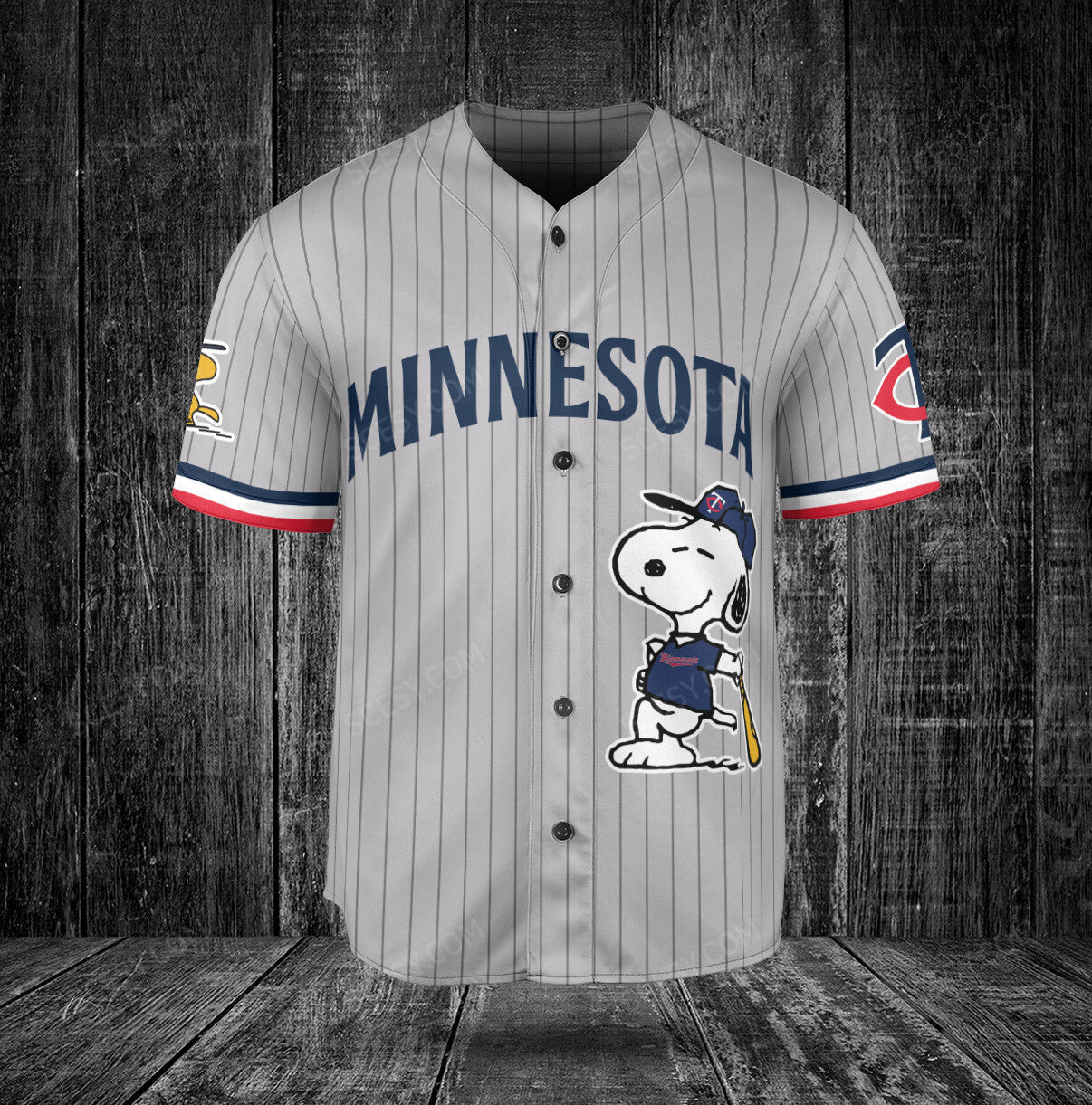 Minnesota Twins PS Baseball Jersey Gray Road