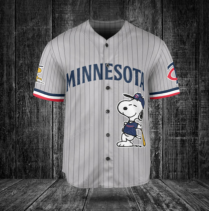 Minnesota Twins PS Baseball Jersey Gray Road