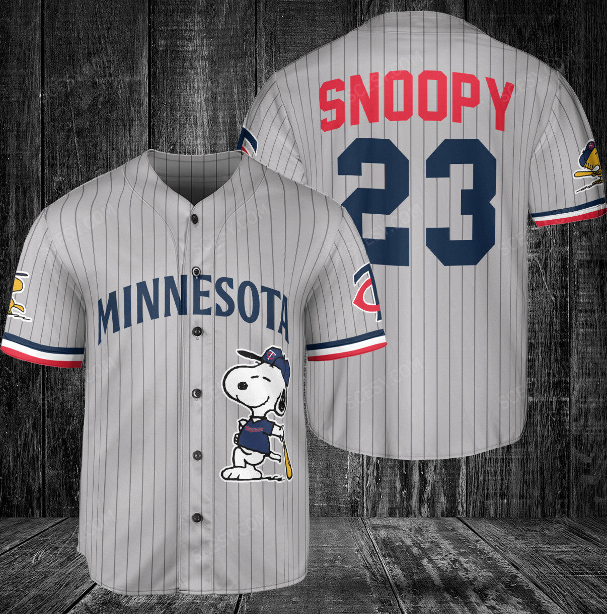 Minnesota Twins PS Baseball Jersey Gray Road