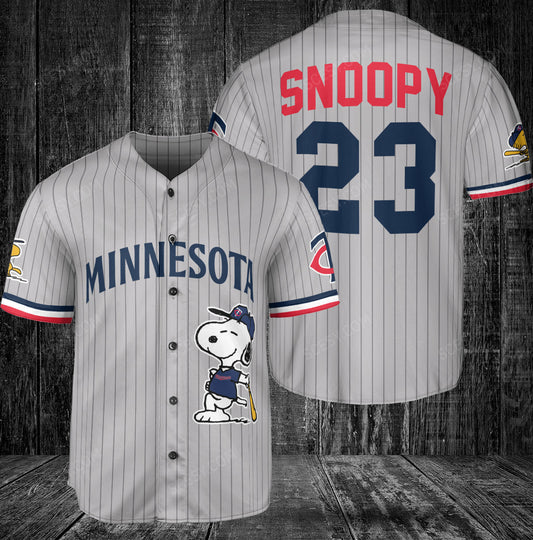 Minnesota Twins PS Baseball Jersey Gray Road