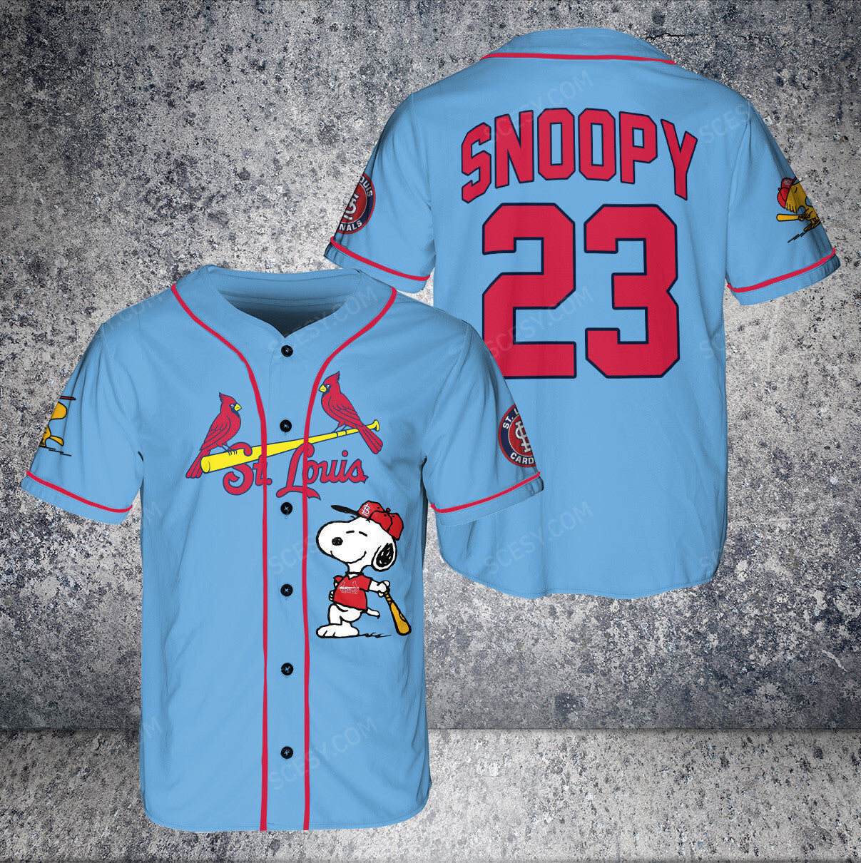 St.Louis Cardinals PS Baseball Jersey Light Blue