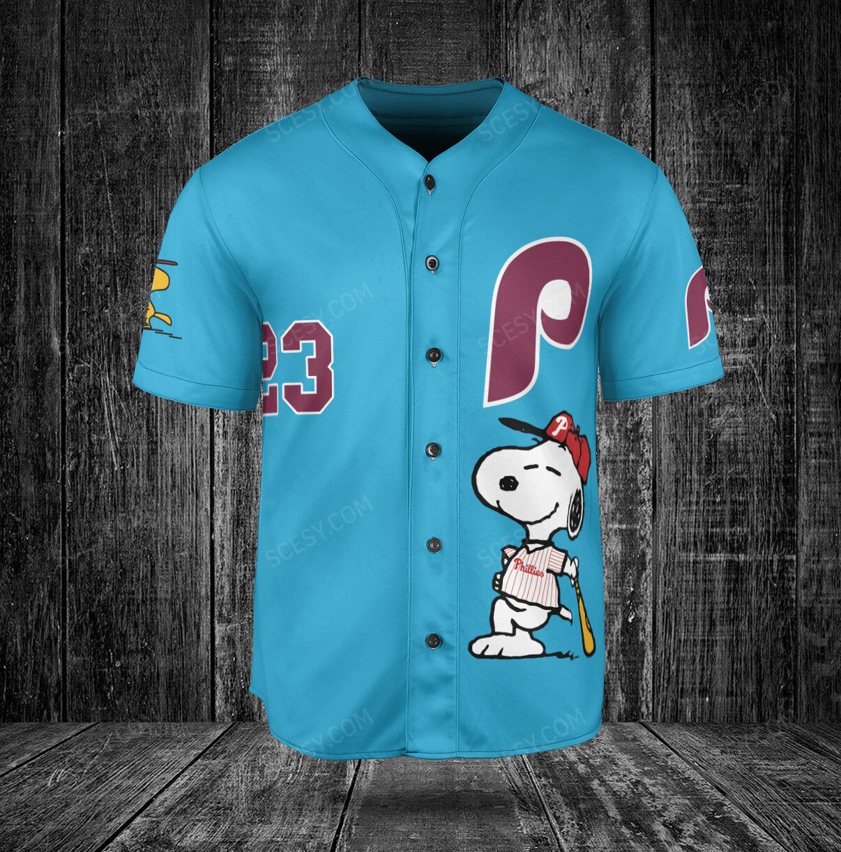 Philadelphia Phillies PS Baseball Jersey Light Blue