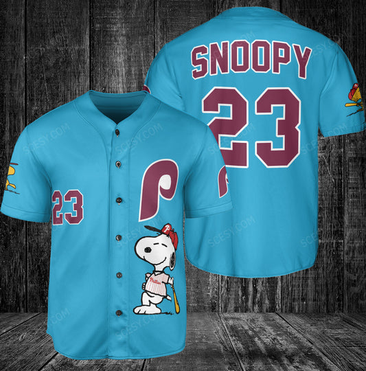 Philadelphia Phillies PS Baseball Jersey Light Blue