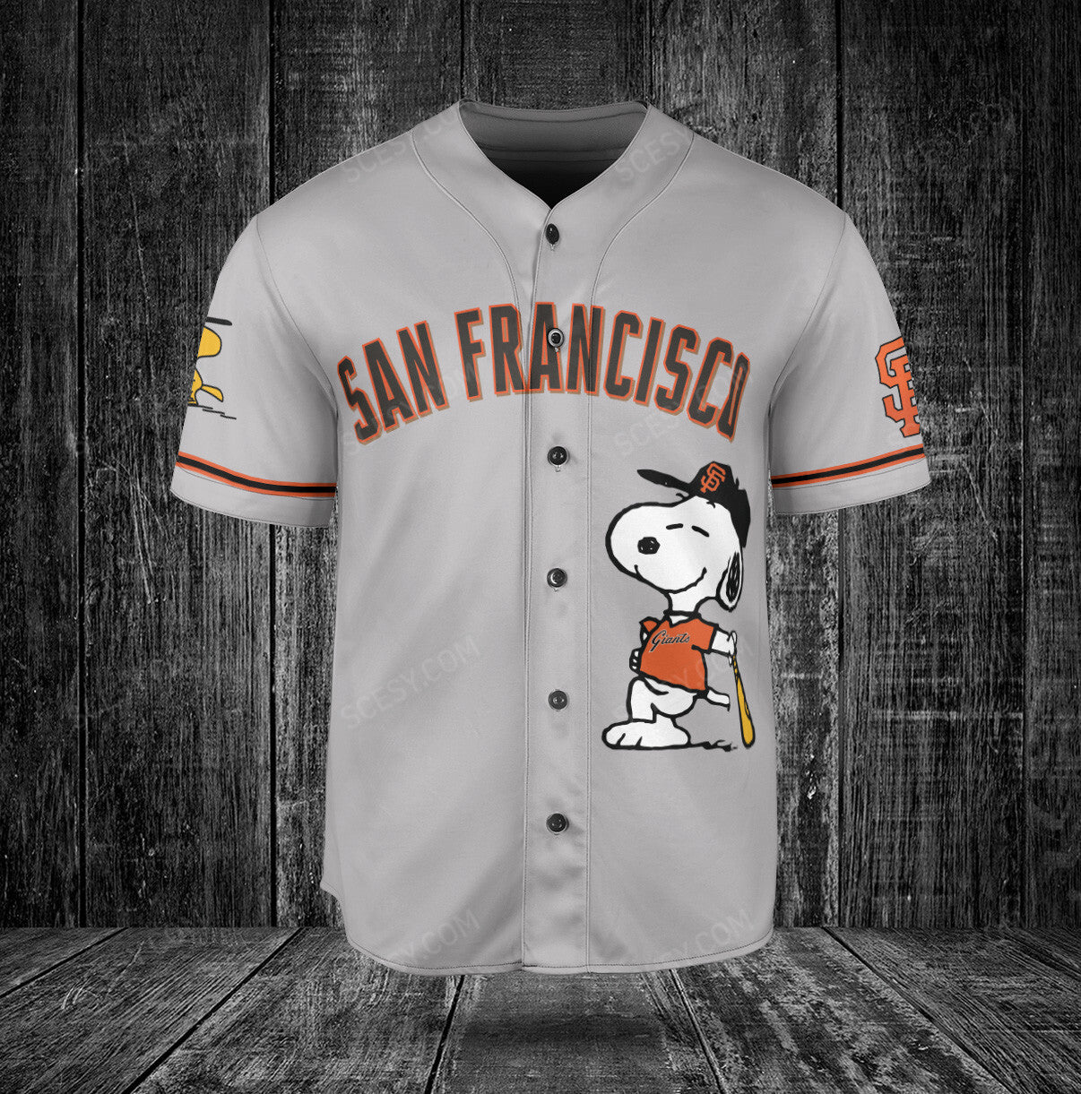 San Francisco Giants PS Baseball Jersey Gray