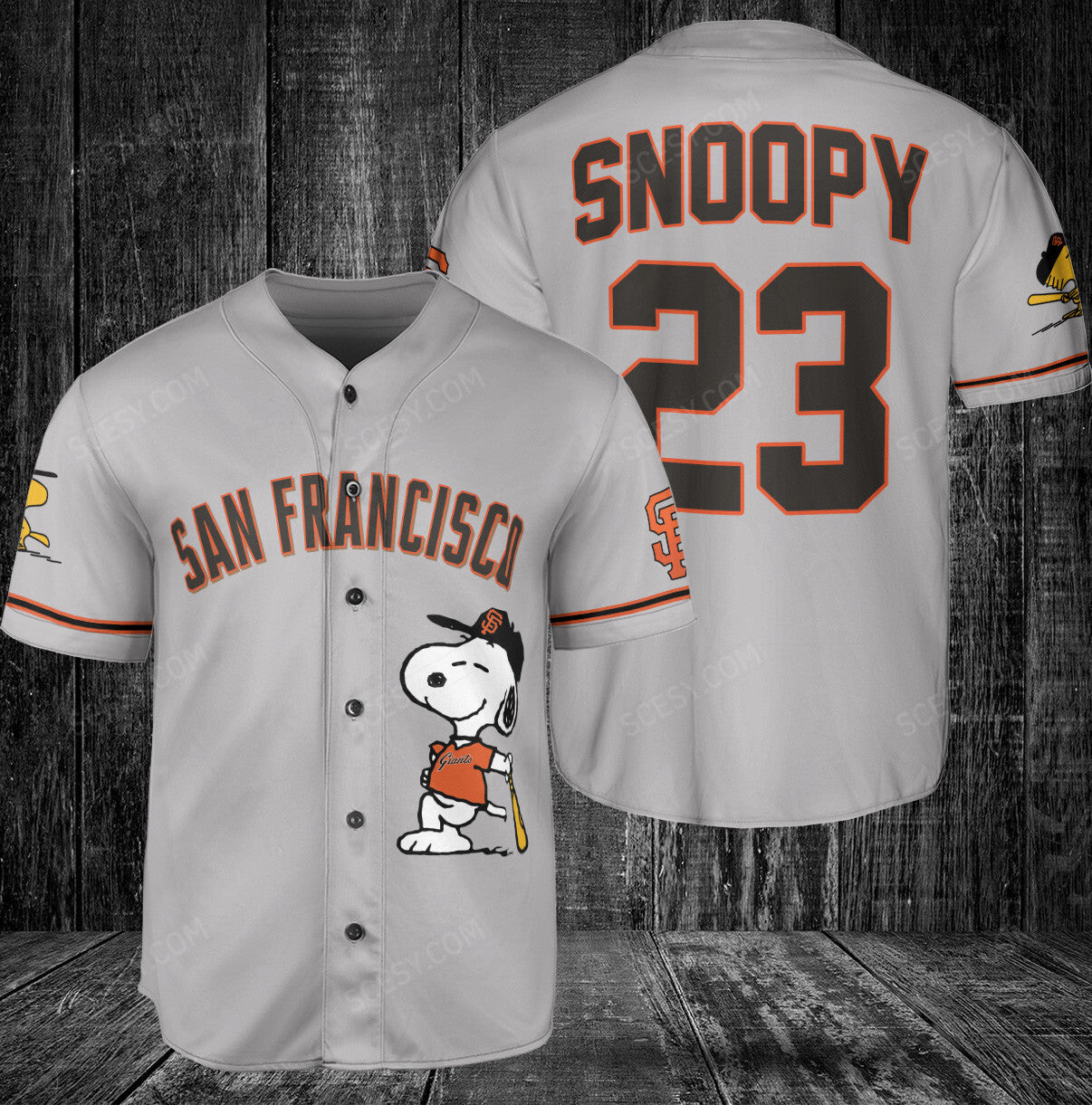 San Francisco Giants PS Baseball Jersey Gray