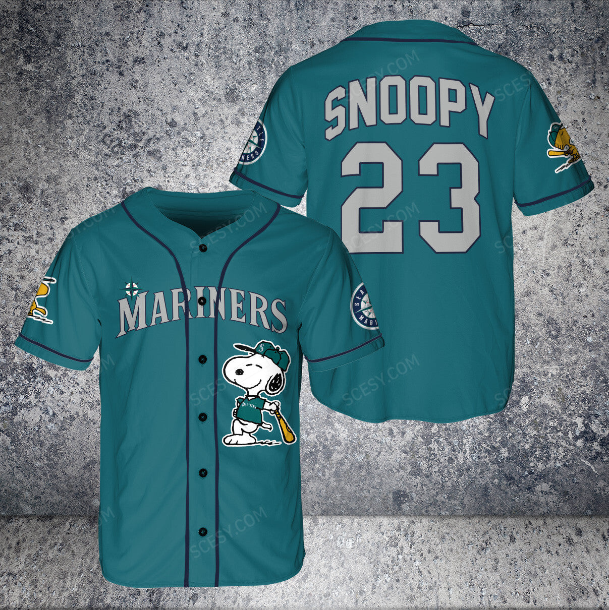Seattle Mariners PS Baseball Jersey Aqua
