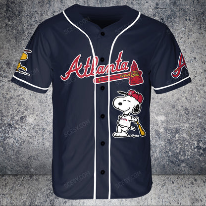 Atlanta Braves PS Baseball Jersey Navy
