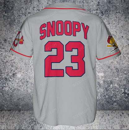 Atlanta Braves PS Baseball Jersey Gray