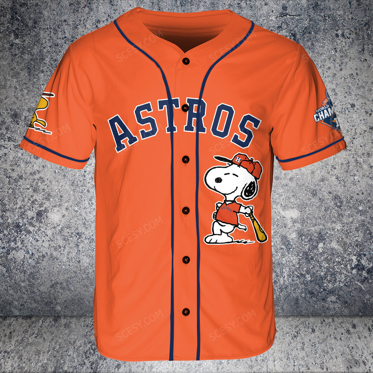 Houston Astros PS Baseball Jersey Orange
