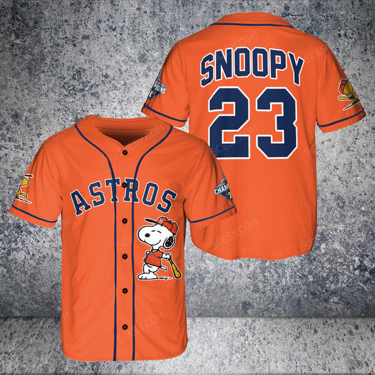 Houston Astros PS Baseball Jersey Orange