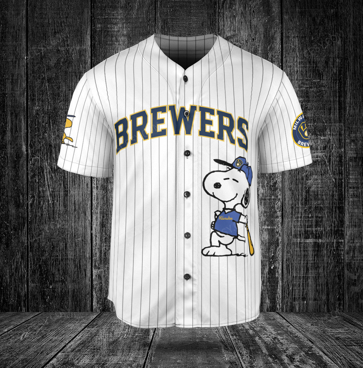 Milwaukee Brewers PS Baseball Jersey White