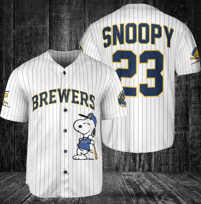 Milwaukee Brewers PS Baseball Jersey White