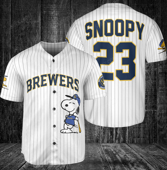 Milwaukee Brewers PS Baseball Jersey White