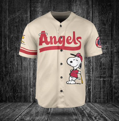 Los Angeles Angels PS Baseball Jersey Cream