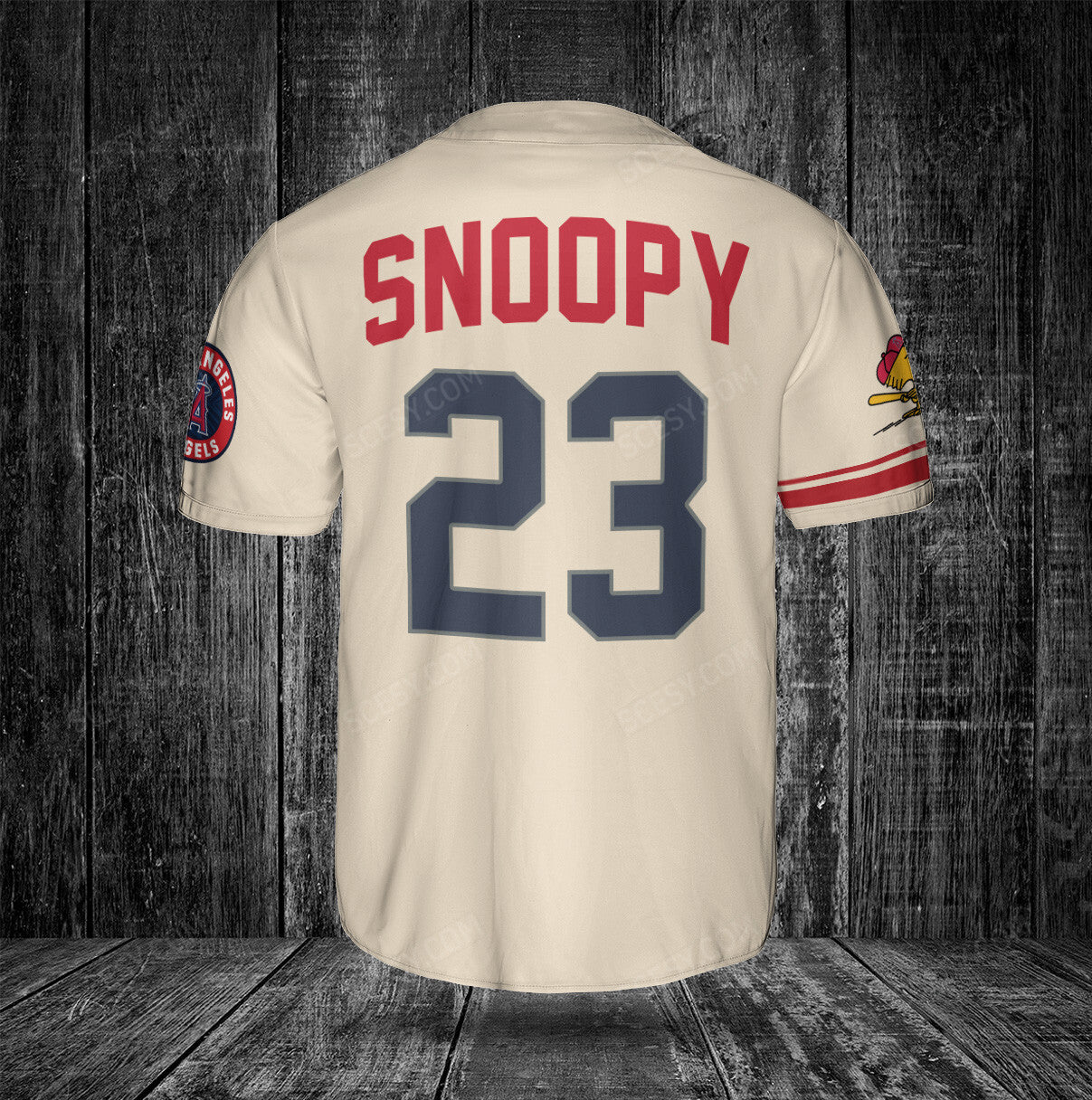 Los Angeles Angels PS Baseball Jersey Cream