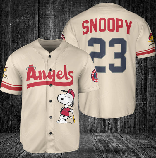 Los Angeles Angels PS Baseball Jersey Cream