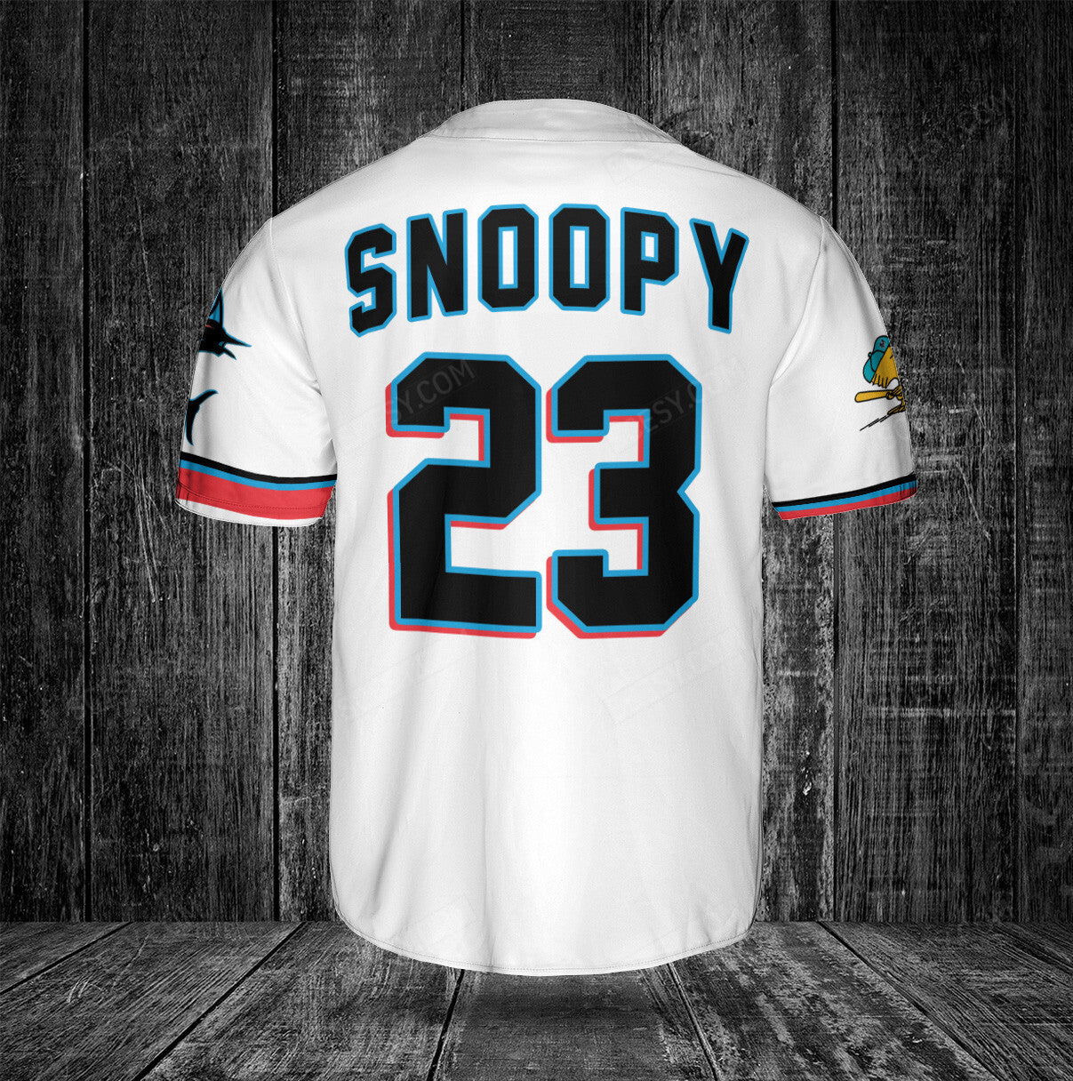 Miami Marlins PS Baseball Jersey White