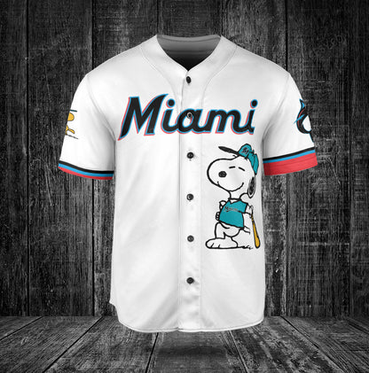 Miami Marlins PS Baseball Jersey White