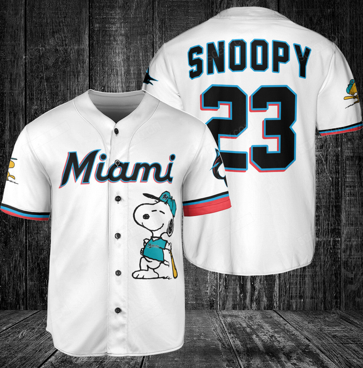 Miami Marlins PS Baseball Jersey White