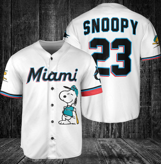 Miami Marlins PS Baseball Jersey White