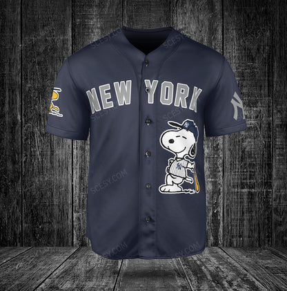 New York Yankees PS Baseball Jersey Navy