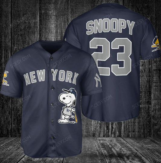 New York Yankees PS Baseball Jersey Navy