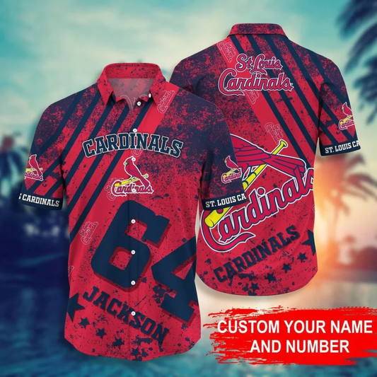 St. Louis Cardinals Custom Vintage Custom Hawaiian Shirt - Welcome to 2 Aloha