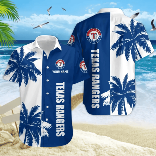 Texas Rangers Palm Coast Custom Hawaiian Shirt - Welcome to 2 Aloha