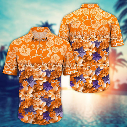 Clemson Tigers 1 Hawaiian Shirt Trending Summer. Gift For Fan FBS 502MC-HS035