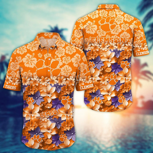 Clemson Tigers 1 Hawaiian Shirt Trending Summer. Gift For Fan FBS 502MC-HS035