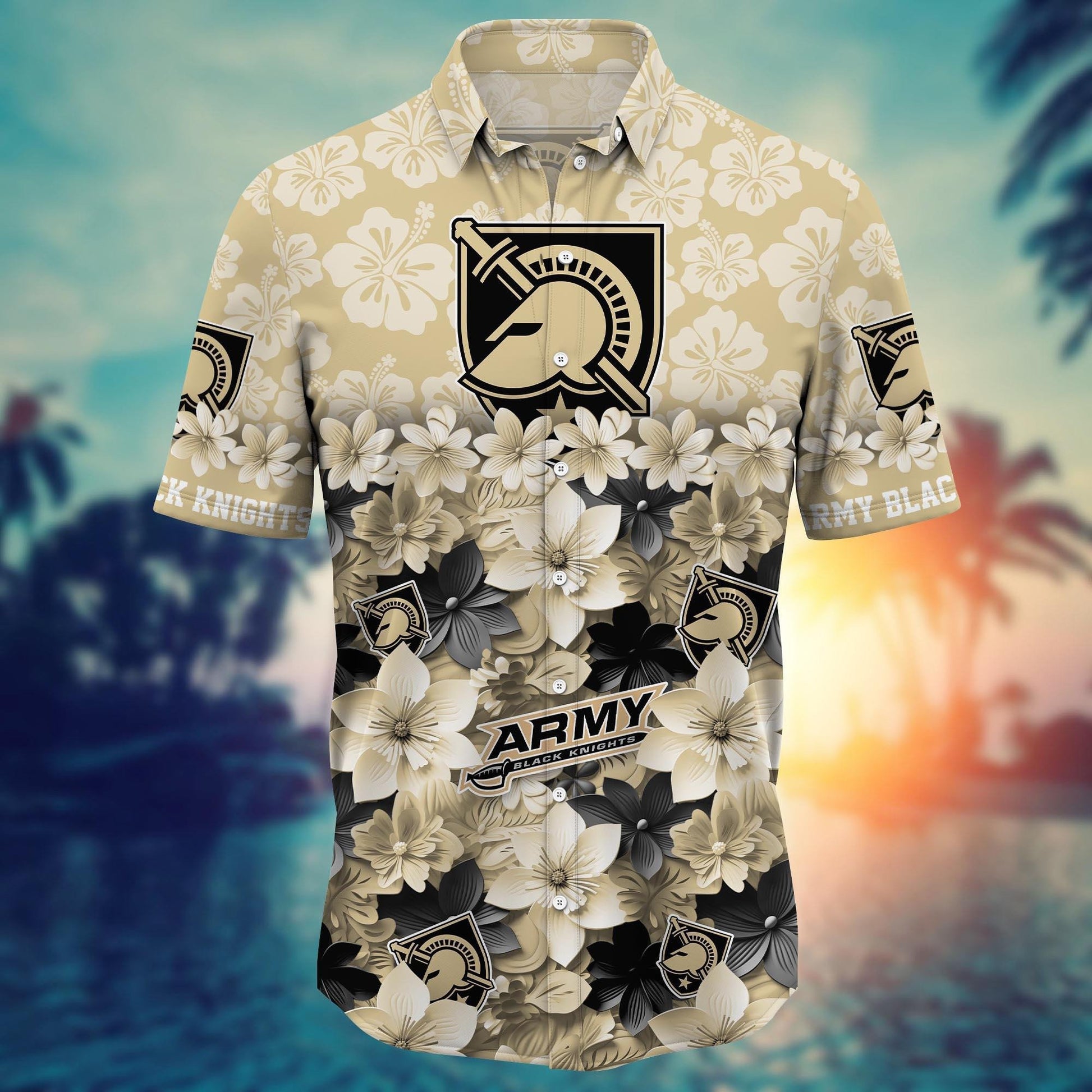Army Black Knights Hawaiian Shirt Trending Summer. Gift For Fan FBS 502MC-HS035
