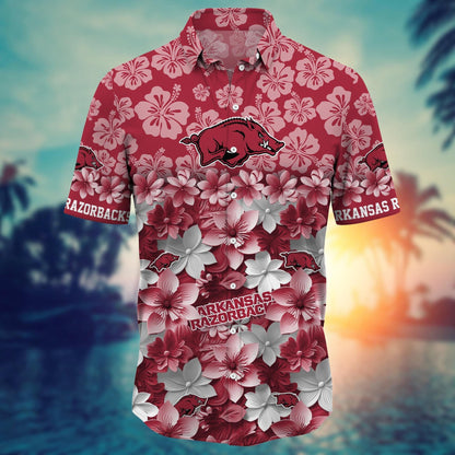 Arkansas Razorbacks Hawaiian Shirt Trending Summer. Gift For Fan FBS  502MC-HS035