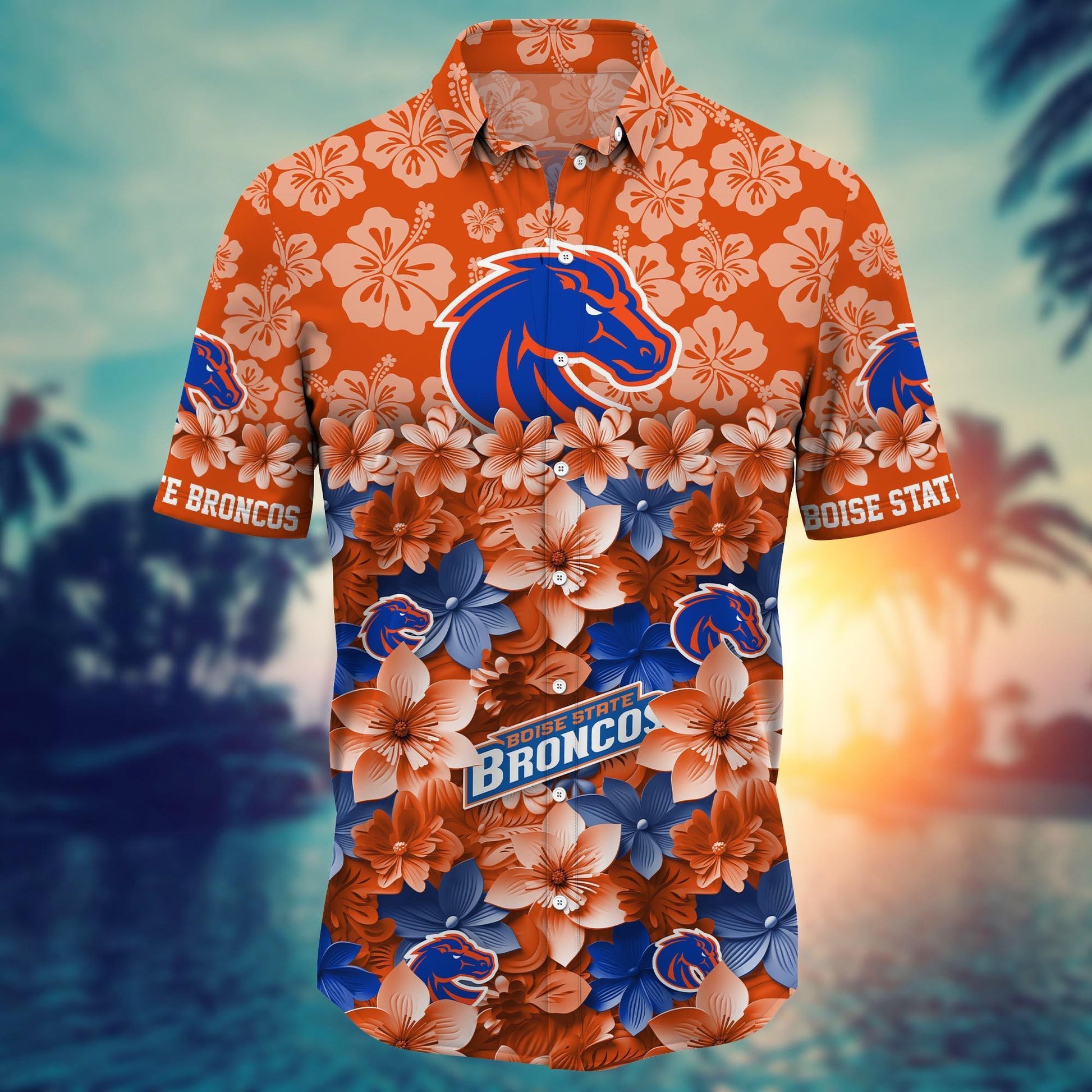Boise State Broncos Hawaiian Shirt Trending Summer. Gift For Fan FBS 502MC-HS035