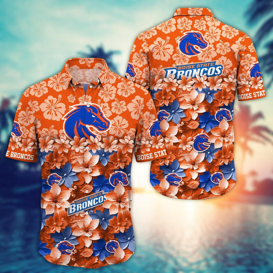 Boise State Broncos Hawaiian Shirt Trending Summer. Gift For Fan FBS 502MC-HS035